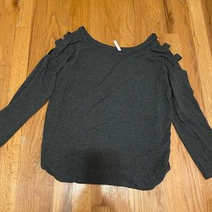 Splash Long sleeve gray shirt